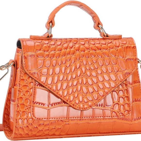 Crocodile Crossbody Shoulder Bags for Women, Small Trendy Purse for Phone, Women - Picture 2 of 8